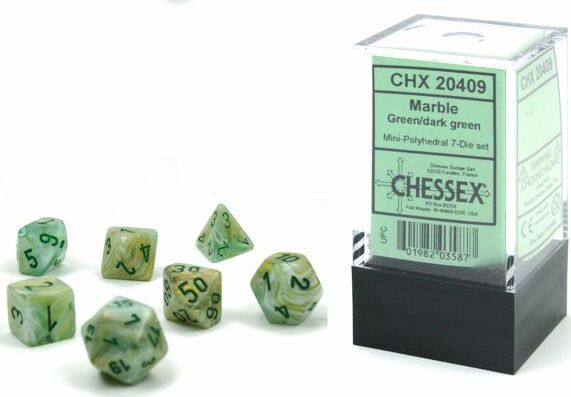 Marble mini poly green/drk gre