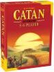 Catan: 5-6 Player Extension board game box featuring a vibrant sunset landscape with colorful fields. The packaging is red and yellow, clearly indicating it's an expansion for multiplayer fun.
