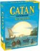 Catan: Seafarers board game by Catan Studios Inc featuring a colorful box design with a sunlit ocean scene, ships, and scenic land. The game challenges players to explore, build, and trade across islands and seas, perfect for family game nights.