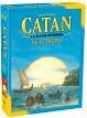 Catan: Seafarers – 5-6 Player Extension game box by Asmodee. The cover features a vibrant illustration of a sunset over the sea with ships sailing, enhancing the adventurous theme of exploration and trading.