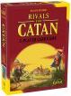 Rivals for Catan board game by Asmodee featuring vibrant artwork. The box displays a medieval landscape with players scheming to build their empire in a competitive setting. Suitable for 2 players with strategic gameplay elements.