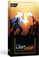 Till the Last Gasp is a captivating storytelling game by Darrington Press LLC. The game box features a striking design with two duelists engaged in an intense battle, surrounded by vibrant colors. The text on the box highlights its dramatic nature and the excitement of engaging in duels.