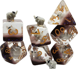 7-Set Elephant Transluscent Bown with grey