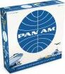 Pan Am board game by Funko, LLC, featuring a vintage air travel theme. The box cover displays iconic aircraft and a blue circular graphic with the text 'PAN AM'. Perfect for aviation and history enthusiasts.