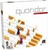 Quoridor board game by Gigamic, featuring a vibrant box design. The image displays the game board layout with pawns and walls in various colors, showcasing strategic gameplay elements. Ideal for family game nights and social gatherings.