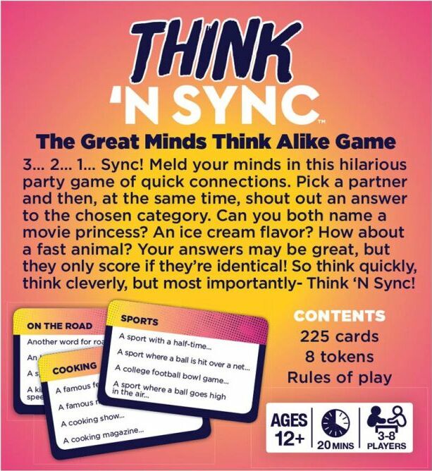 Think 'n Sync: The Great Minds Think Alike Game