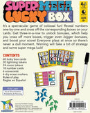 Super Mega Lucky Box from Gamewright is an engaging card game designed for 1-6 players aged 8 and up. The game includes 60 lucky box cards, lightning tokens, moon tokens, number cards, scorecards, and dry erase markers, offering thrilling gameplay where players reveal numbers and strategize to cross off corresponding boxes. A blend of luck and strategy ensures that every game session is exciting and never dull.