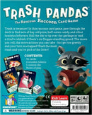 Trash Pandas by Gamewright is a fun card game where players navigate through a deck in search of delicious leftovers like pizza and candy. Each roll of the die allows players to tip over garbage or steal from rivals, but caution is required with Doggos around! The game contains 54 cards, 6 wooden tokens, a custom die, and the rules of play, perfect for family game nights or gatherings.