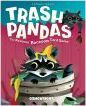 Trash Pandas board game by Gamewright featuring adorable raccoon characters on the cover. Bright colors with playful typography highlight the fun theme of the game.