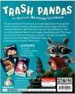 Trash Pandas card game by Gamewright. The image shows the vibrant box cover featuring playful raccoon characters amidst a colorful background. Includes details about game contents and playful illustrations.