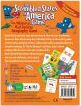 The Scrambled States of America game by Gamewright features colorful cards and playful state designs. The vibrant packaging showcases various states, a game board, and engaging illustrations that invite players to learn about geography in a fun way. Perfect for families and friends, this educational card game supports critical thinking and teamwork.