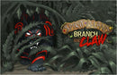 The Spirit Island: Branch and Claw Expansion box cover, featuring an artistic depiction of a fierce creature in dark foliage. The title 'Spirit Island' is prominently displayed at the top with 'Branch and Claw' in bold letters beneath it, capturing the game's adventurous and mystical themes.