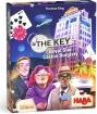 The Key Royal Star Casino game by Haba, featuring a colorful box design with characters such as a man in a suit, a woman in a red outfit, and a gentleman wearing glasses. The background depicts a casino theme with playing cards and a city's skyline.