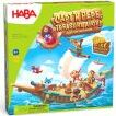 Capt'n Pepe, Treasure Ahoy! by HABA is a vibrant board game featuring a colorful pirate-themed design. The box showcases animated characters aboard a ship, set against a blue ocean backdrop. Perfect for family game nights, this engaging game encourages teamwork and strategy.