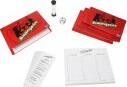 A game of Scattergories by Hasbro, featuring a red box, two sets of category cards, a timer, a scoring sheet, and a pencil. Ideal for family game nights or parties, it encourages creativity and quick thinking as players race to come up with unique answers based on given categories.