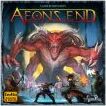 Aeon's End is a thrilling cooperative deck-building game by Indie Boards and Cards. The box features an intense illustration of heroes battling a formidable monster in a dark, fantastical setting. Players work together to defend their city, using strategy and teamwork to defeat their enemies and survive the relentless attacks.