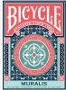 Bicycle Muralis Card Deck by US Playing Card Co., featuring a vibrant and intricate design. The deck showcases a whimsical, artistic illustration, perfect for playing card games or collecting.
