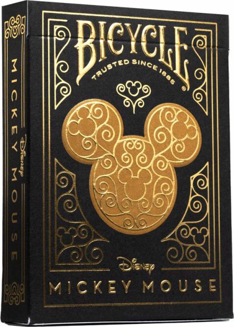 Playing Cards: Bicycle: Mickey Black and Gold