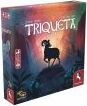 Triqueta by PEGASUS SPIELE NORTH AMERICA is a captivating board game featuring a mystical design with a silhouette of a goat against a colorful background. The game box displays vibrant colors and intricate artwork, making it a visually appealing addition to any game collection. Perfect for family game nights or gatherings with friends.
