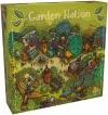 The Garden Nation game box by BOMBYX features an elaborate and colorful illustration of a vibrant garden scene, filled with various characters and whimsical details, inviting players to explore and engage with nature-themed adventures.