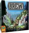 Brew game by Pandasaurus Games features an enchanting forest scene with whimsical characters, showcasing vibrant artwork and creative gameplay elements on the box.