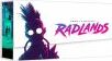 Radlands board game by Roxley Games features vibrant artwork with a mysterious character silhouette against a colorful background. The box design showcases eye-catching graphics and adventure themes, perfect for tabletop enthusiasts and strategy game lovers.