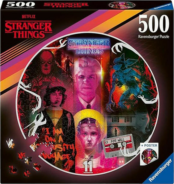 Puzzle: Stranger Things 500 Piece (Round)