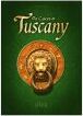 The Castles of Tuscany board game by Ravensburger, featuring an intricate design with a lion head detail on a green background, perfect for family game nights and strategy enthusiasts.