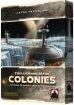 The game box of Terraforming Mars: Colonies by Stronghold Games. The packaging features an artistic illustration of a Martian landscape with a futuristic colony structure, embodying themes of space exploration and colonization.