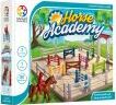 The 'Horse Academy' mechanical puzzle by Smart Toys & Games features a vibrant box design showcasing a horse training arena with colorful obstacles and two toy horses. Ideal for young enthusiasts, it promises fun and cognitive learning.