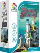 Tower Stacks by Smart Toys & Games is a mechanical puzzle that challenges players to build a castle using different colored pieces. Suitable for ages 8 and up, this engaging game offers 80 unique challenges for solo players, enhancing problem-solving and spatial reasoning skills.
