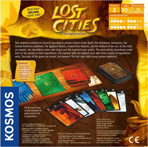 Lost Cities Card Game with 6th Expedition