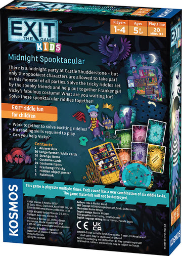 EXIT Kids: Midnight Spooktacular back of the box