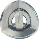 The Cast Equa is a unique mechanical puzzle made by Hanayama, featuring an elegant metallic design with a polished finish. It showcases a triangular shape with a central mechanism visible through an opening, inviting users to engage in problem-solving and critical thinking. The puzzle is ideal for both beginners and experienced puzzlers, providing a satisfying challenge and enhancing spatial reasoning skills.