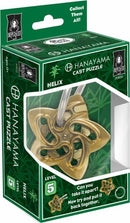 The Cast Helix puzzle by Hanayama showcases a beautifully designed mechanical puzzle with a unique helix shape. It features intricate loops and cutouts, all housed in a vibrant packaging that promotes critical thinking and problem-solving skills. This challenging puzzle is ideal for enthusiasts looking to test their dexterity and cognitive abilities.