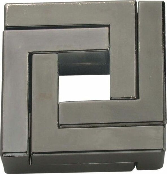 The Cast Quartet by Hanayama is a stylish mechanical puzzle featuring interlocking pieces in a sleek metallic finish. Its intricate design challenges users to separate and reassemble the pieces, encouraging critical thinking and problem-solving skills.