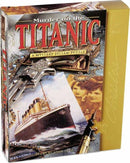 Murder on the Titanic is a mystery jigsaw puzzle by University Games. The colorful box features the Titanic ship, a vintage revolver, and intriguing imagery that hints at a story involving mystery and adventure.