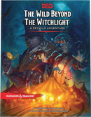 Cover of the Dungeons & Dragons adventure 'The Wild Beyond the Witchlight', featuring vibrant artwork of characters in whimsical attire, including a man in a top hat and a jester-like figure, against a colorful carnival backdrop.