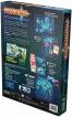 Back view of the game 'Pandemic' by Z-Man Games, showcasing vivid artwork and detailed game instructions. The design includes icons for game components and highlights of gameplay, emphasizing teamwork and strategy. A vibrant layout invites players to engage in a thrilling cooperative experience as they work together to stop global outbreaks.