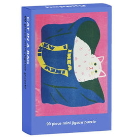 cat in a bag 99 pc mini puzzle
