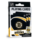 Bruins playing cards packaging