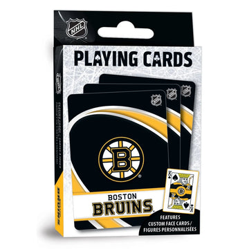 Bruins playing cards packaging