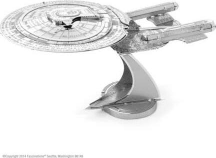 Fascinations USS ENTERPRISE NCC-1701-D NEXT GENERATIONS METAL MODEL KIT 3D 10CM