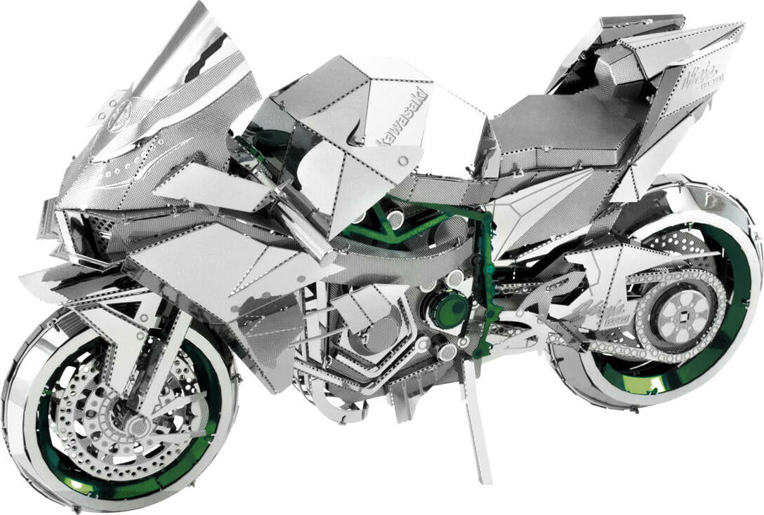 ICONX Kawasaki Ninja H2R Metal Model Kit | EurekaPuzzles