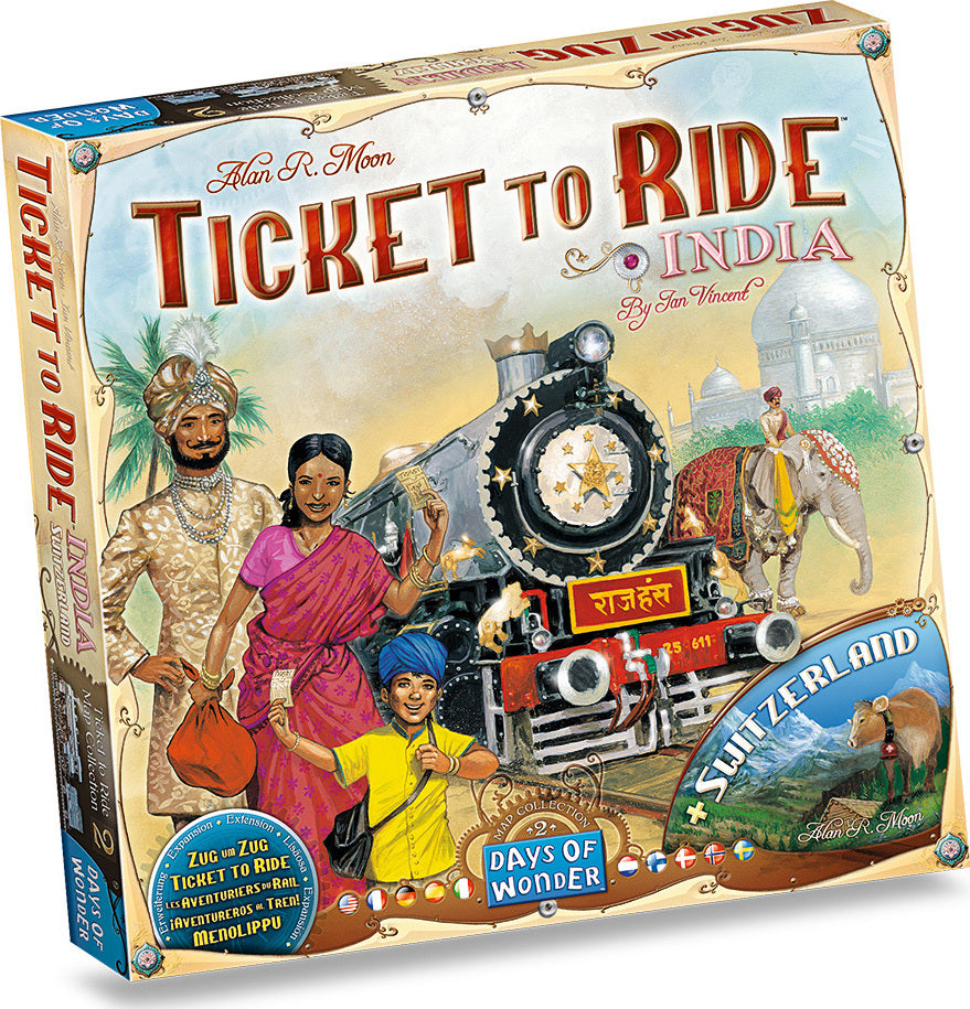 Ticket to Ride Map Collection: Volume 2 India & Switzerland