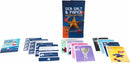 Sea Salt and Paper: Extra Salt game by Pandasaurus Games displayed with a colorful box featuring a starfish and various game cards. The collection includes instruction cards and thematic game elements, perfect for enhancing gameplay.