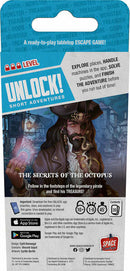 Unlock! The Secrets of the Oct is a thrilling tabletop escape game designed for ages 10 and up. Players embark on an adventure following a legendary pirate's footsteps to discover hidden treasures. The game encourages exploration, puzzle-solving, and teamwork as players race against time to finish the adventure. Suitable for 1-6 players, it promises an engaging and immersive experience with an innovative app integration.
