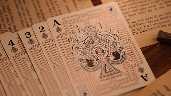 Numbered cards from the set of cards