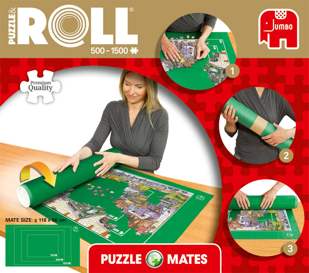 Puzzle Mates Puzzle & Roll up to jigsaw puzzle (1500 Pcs)