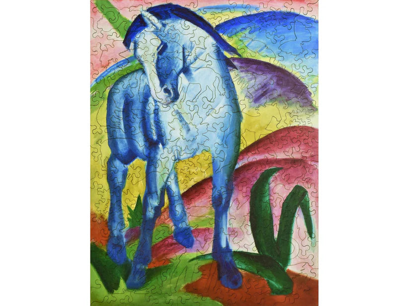 blue horse art